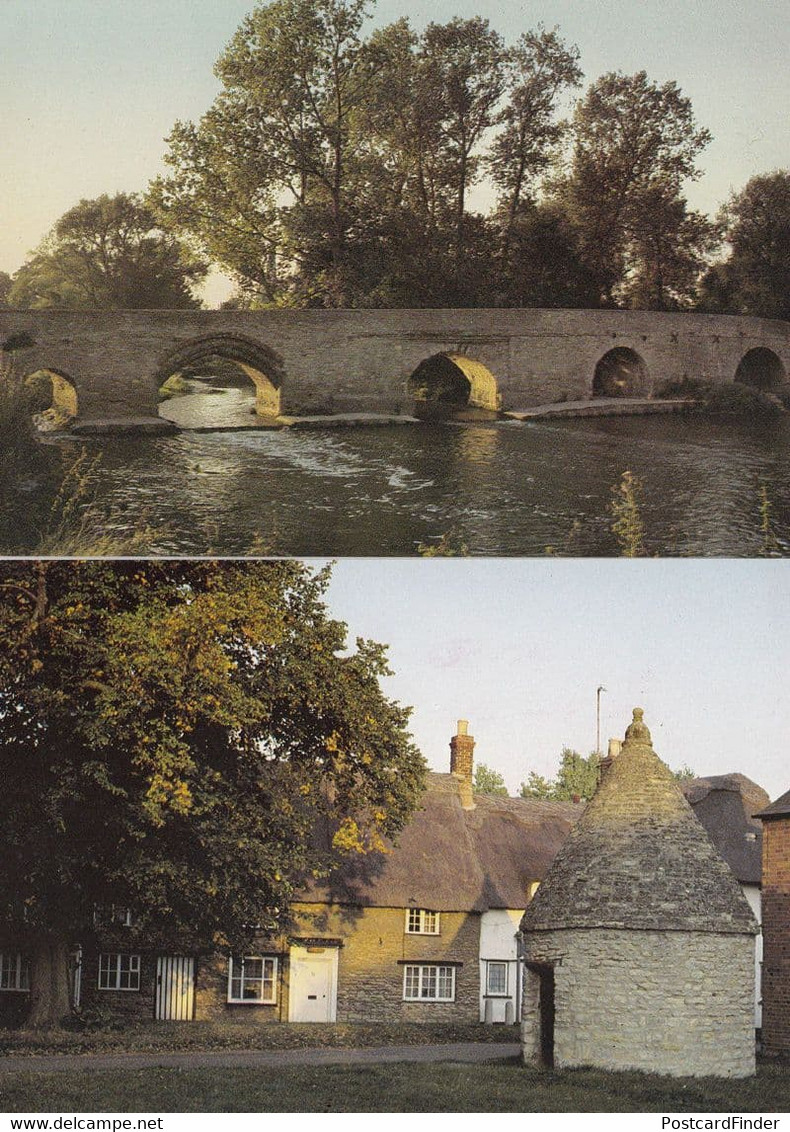 Harrold Bedfordshire River Gate Round House Ouse 2x 1970s Postcard S - Andere & Zonder Classificatie