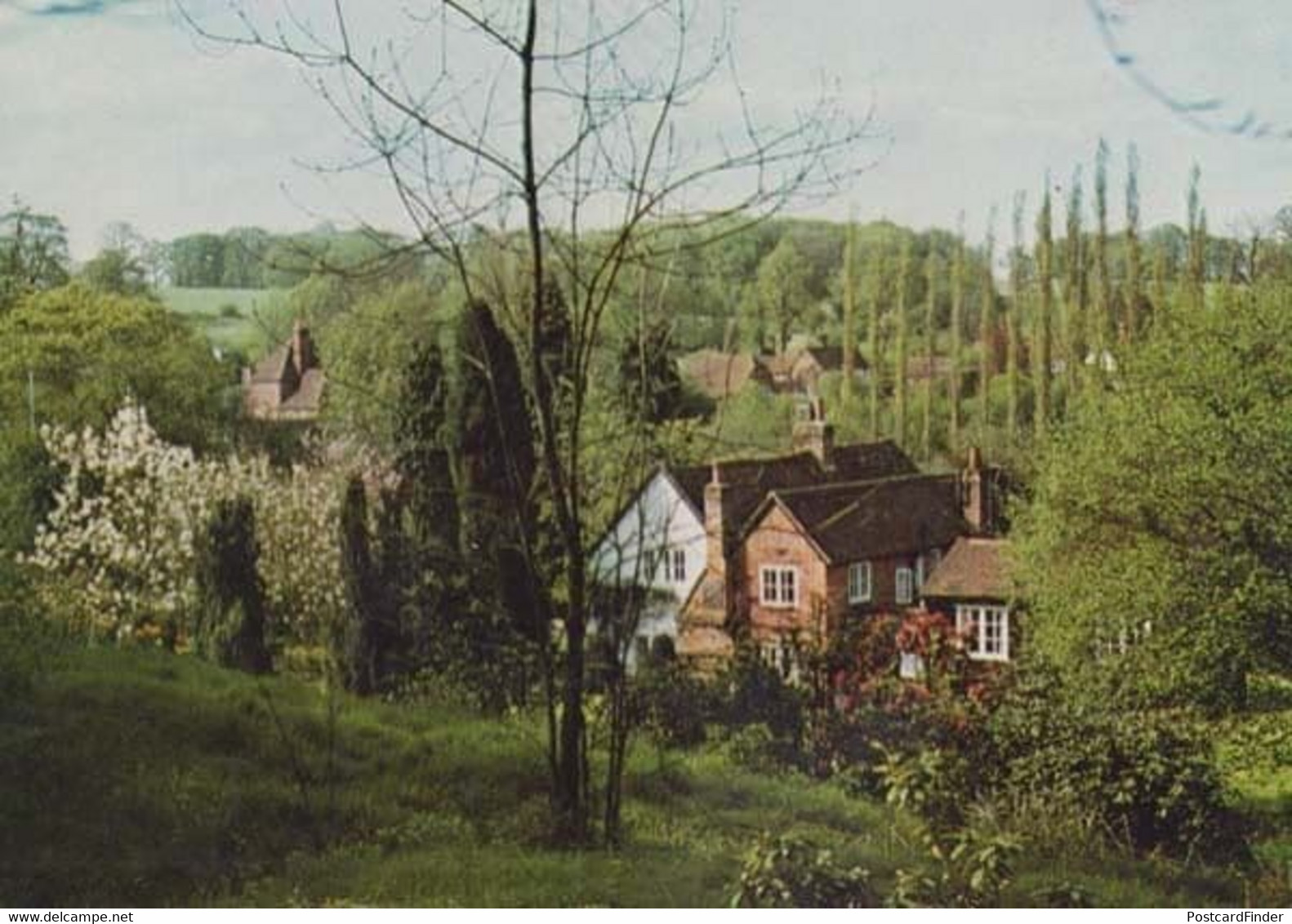 Hedgerley Village Aerial Buckinghamshire Bucks Rare Postcard - Buckinghamshire