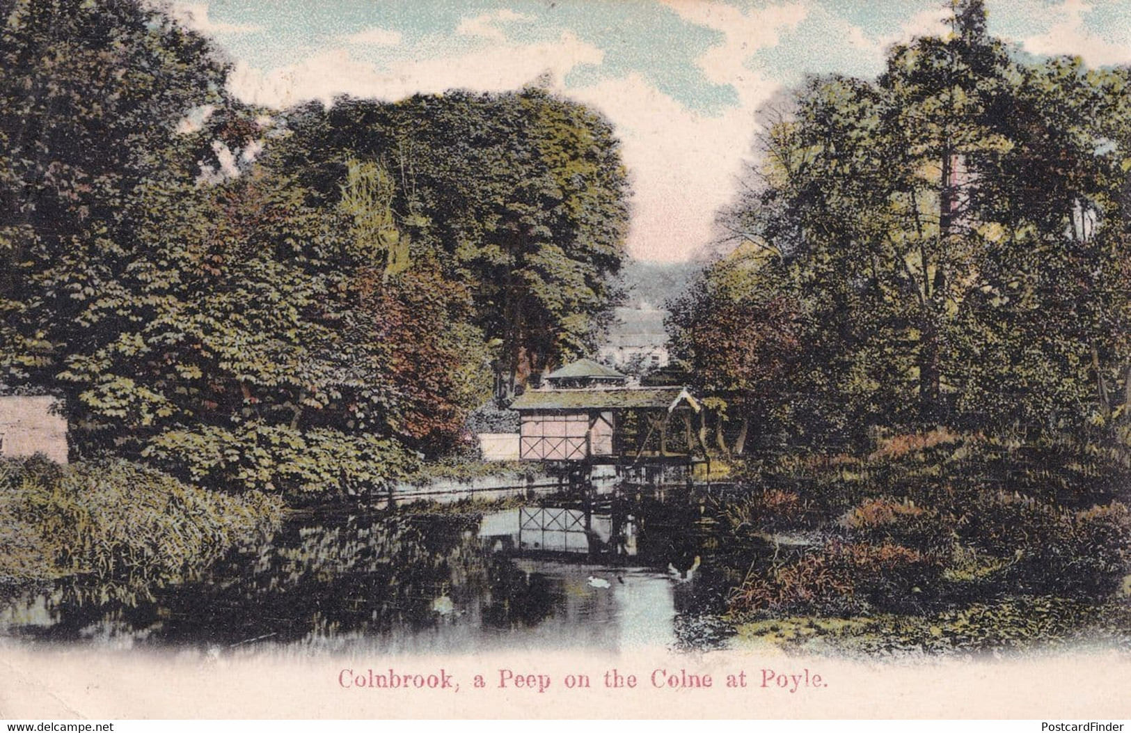 Colnbrook A Peep On The Colne At Poyle Antique Bucks Postcard - Buckinghamshire