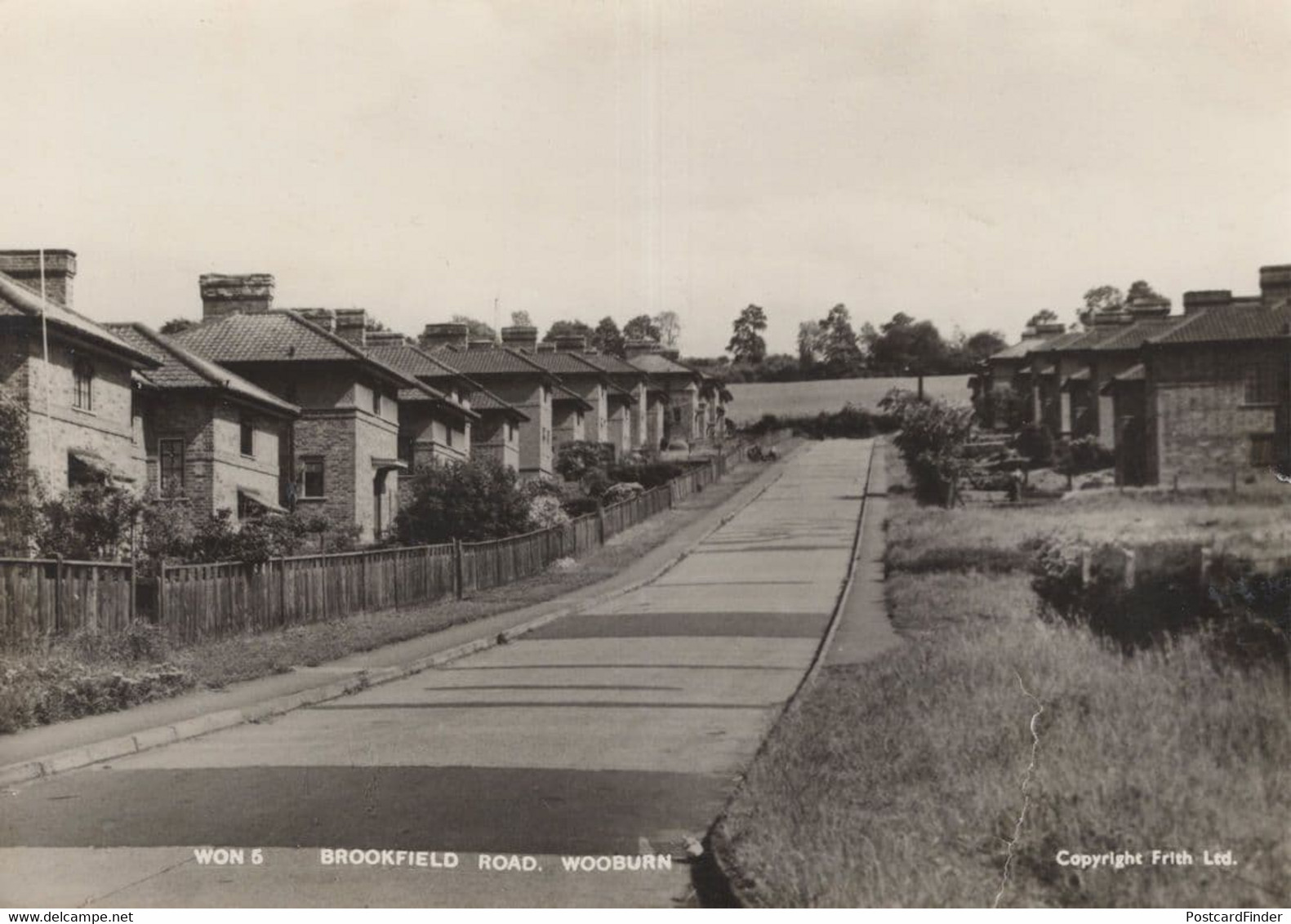 Brookfield Road Wooburn Buckinghamshire Real Photo Postcard - Buckinghamshire