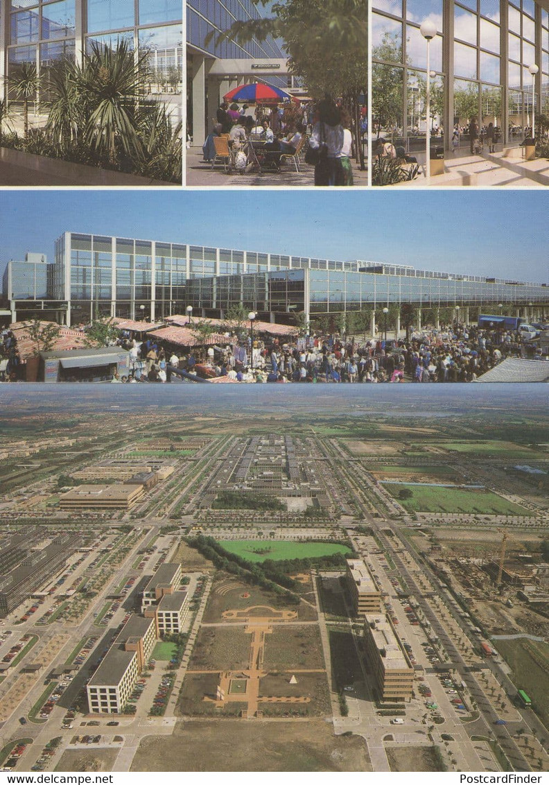 Milton Keynes Shopping Arcade Aerial 2x 1990s Postcard S - Buckinghamshire