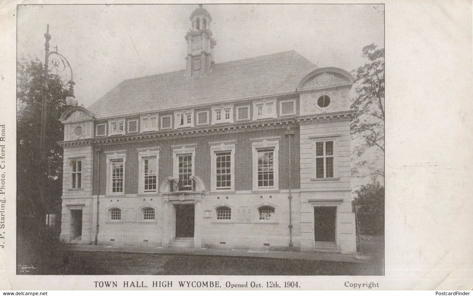 The Town Hall High Wycombe Bucks In 1904 Old Postcard - Buckinghamshire