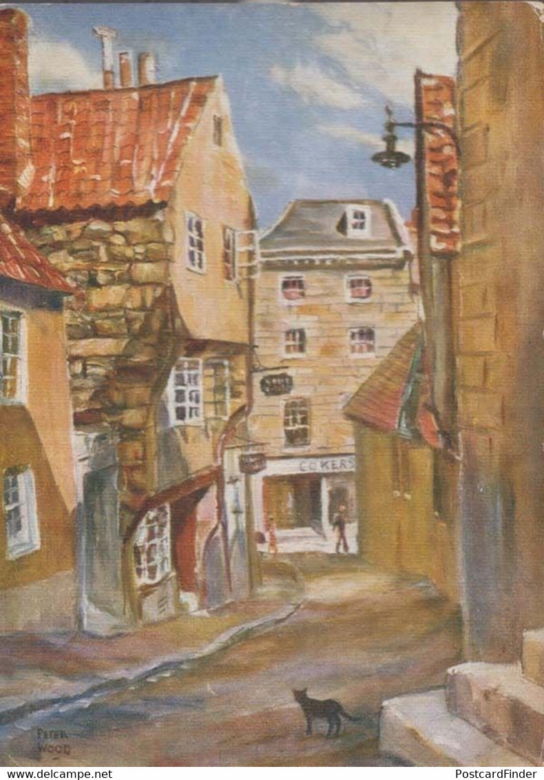 Berthelot Street St Ives St Peter Port Guernsey Oilette Oil Painting Postcard - Altri & Non Classificati