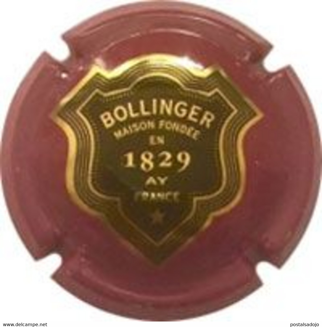 (12) PLACA. CAPSULE CHAMPAGNE ...   BOLLINGER - LAMBERT 51 B - Bollinger