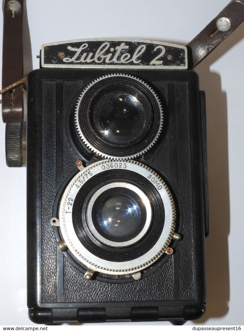 * ANCIEN APPAREIL PHOTO LUBITEL 2 JUS DE GRENIER COLLECTION VITRINE DECO XXe    E