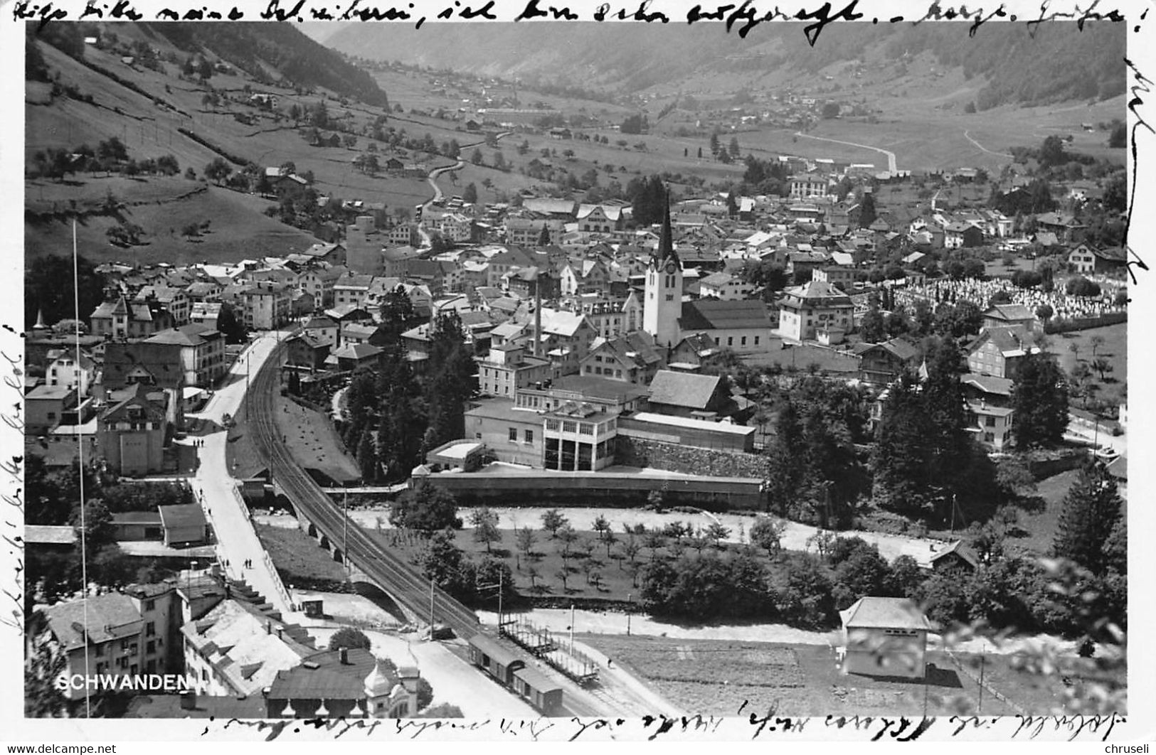 Schwanden Fliegeraufnahme - Schwanden