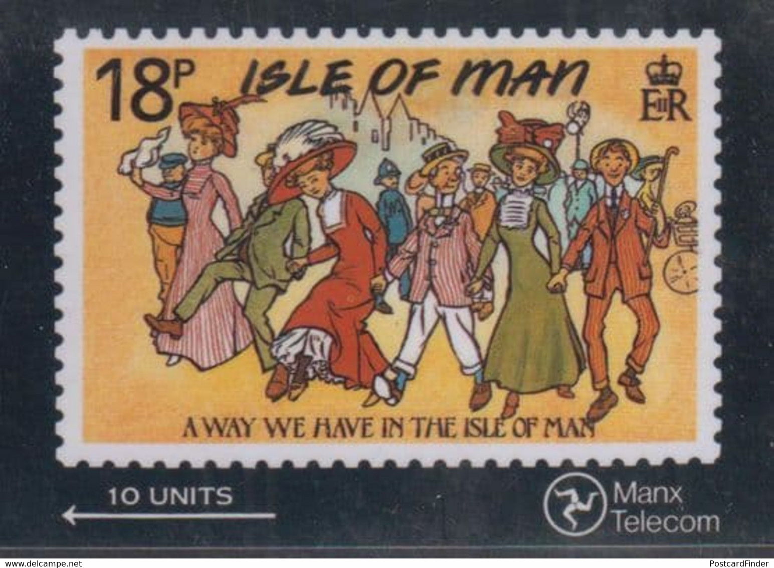 Beach Fashion Isle Of Man 18p Stamp Limited Edition Picture Phonecard - Other & Unclassified