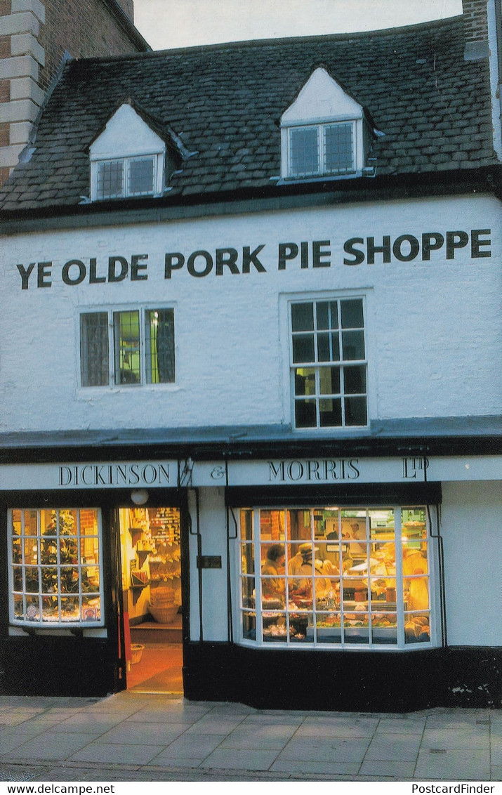 Ye Olde Pork Pie Shoppe Oldest Bakery Leicester Rare Postcard - Otros & Sin Clasificación