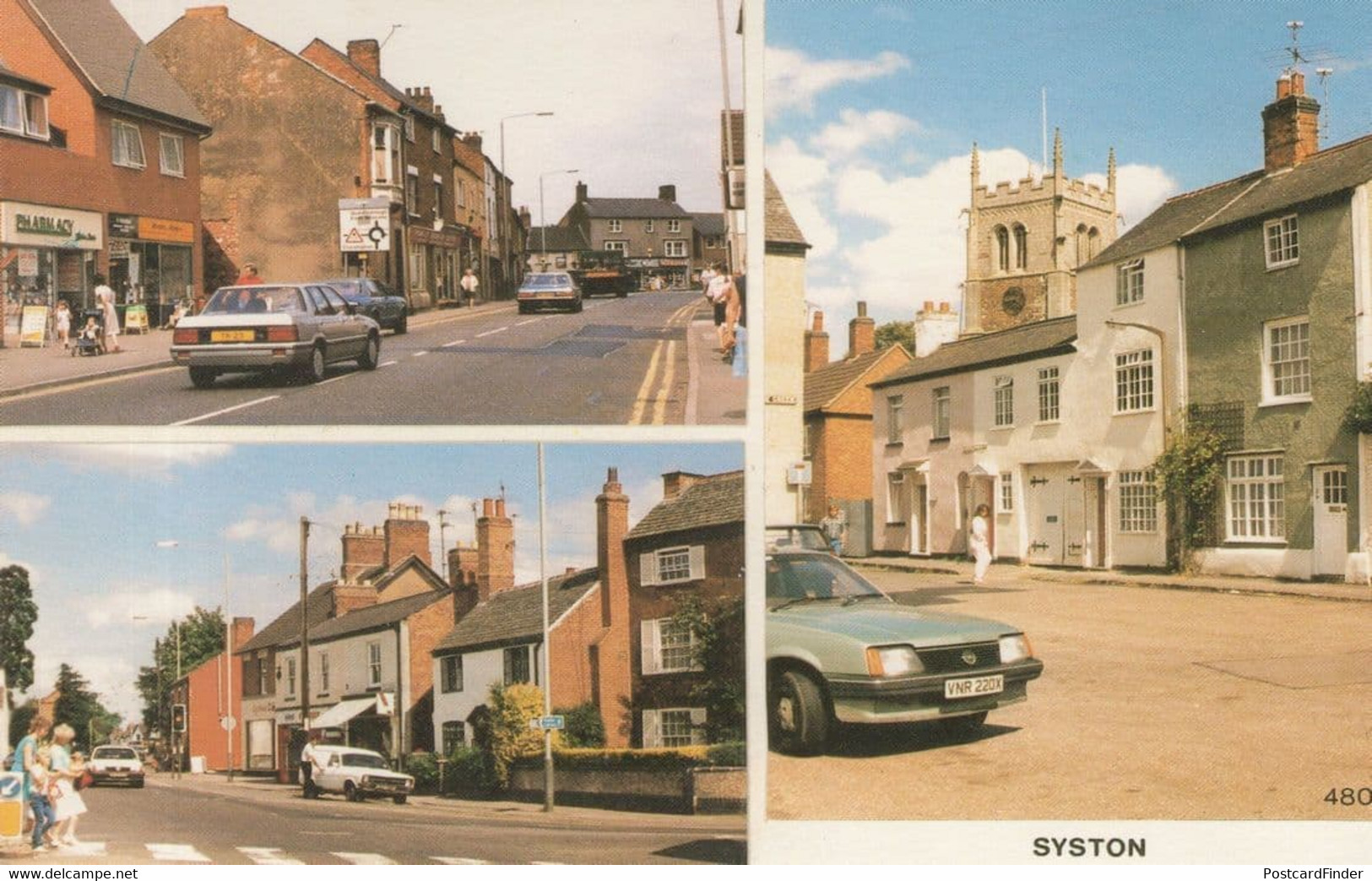 Syston Chemists Pharmacy B&H Newsagents Leicester Postcard - Andere & Zonder Classificatie