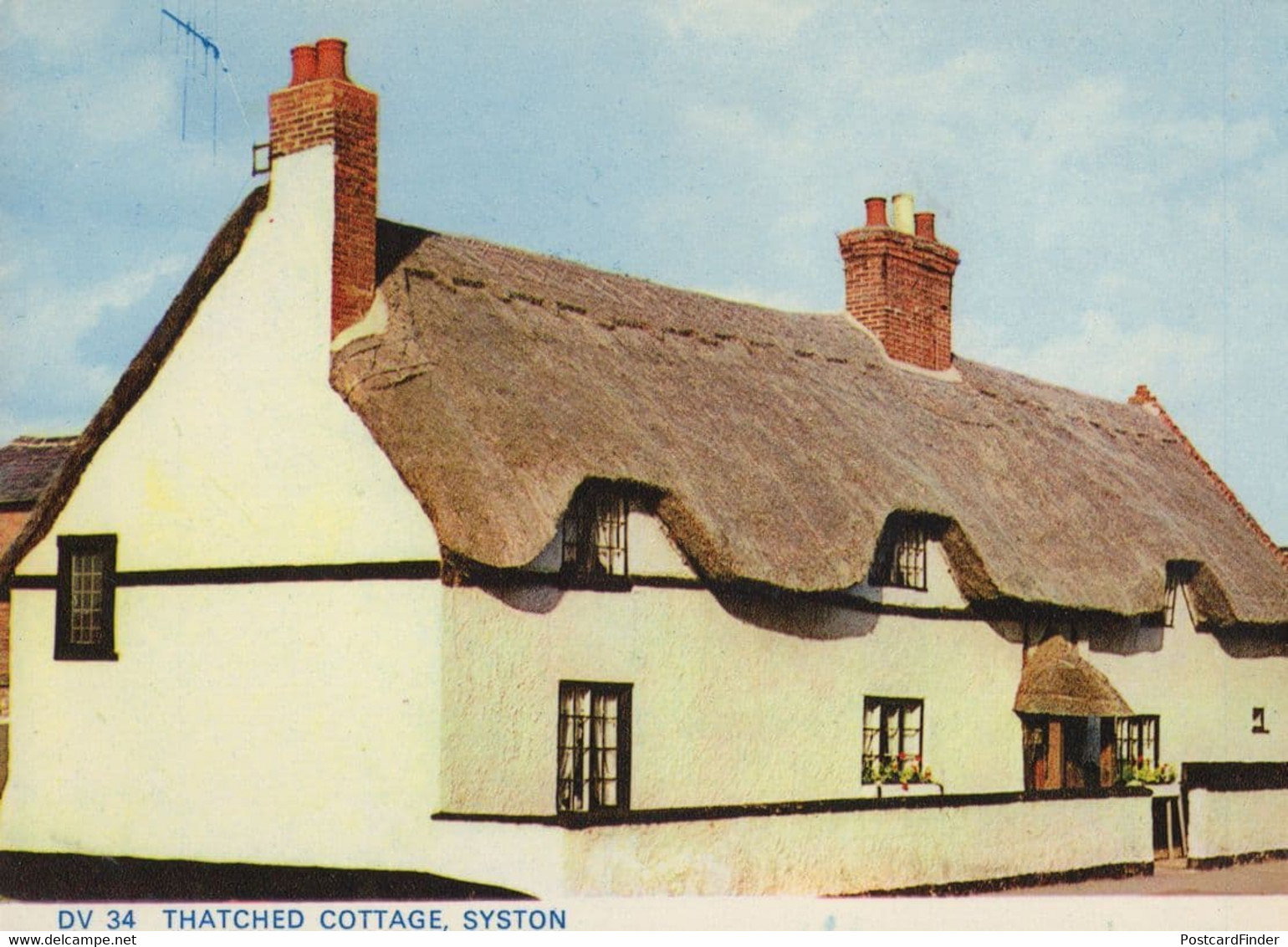 Thatched Cottage Syston Leicester Postcard - Otros & Sin Clasificación