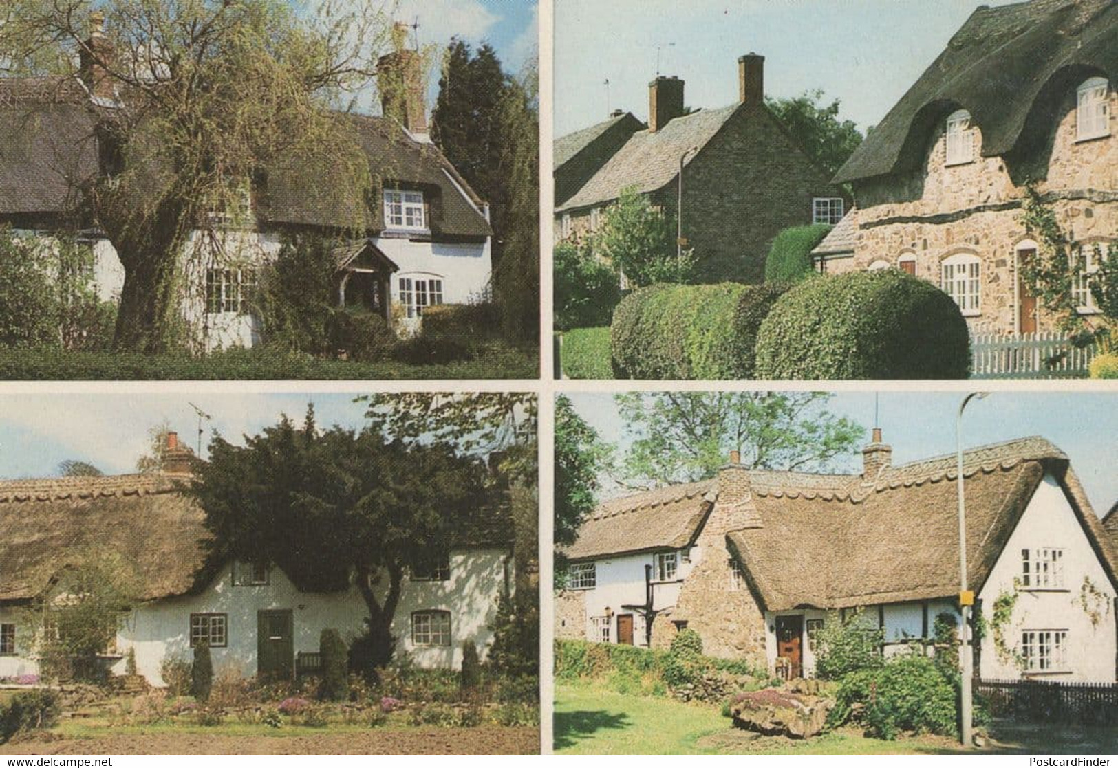 Newtown Linford Cottages Leicester Post Office Postcard - Sonstige & Ohne Zuordnung