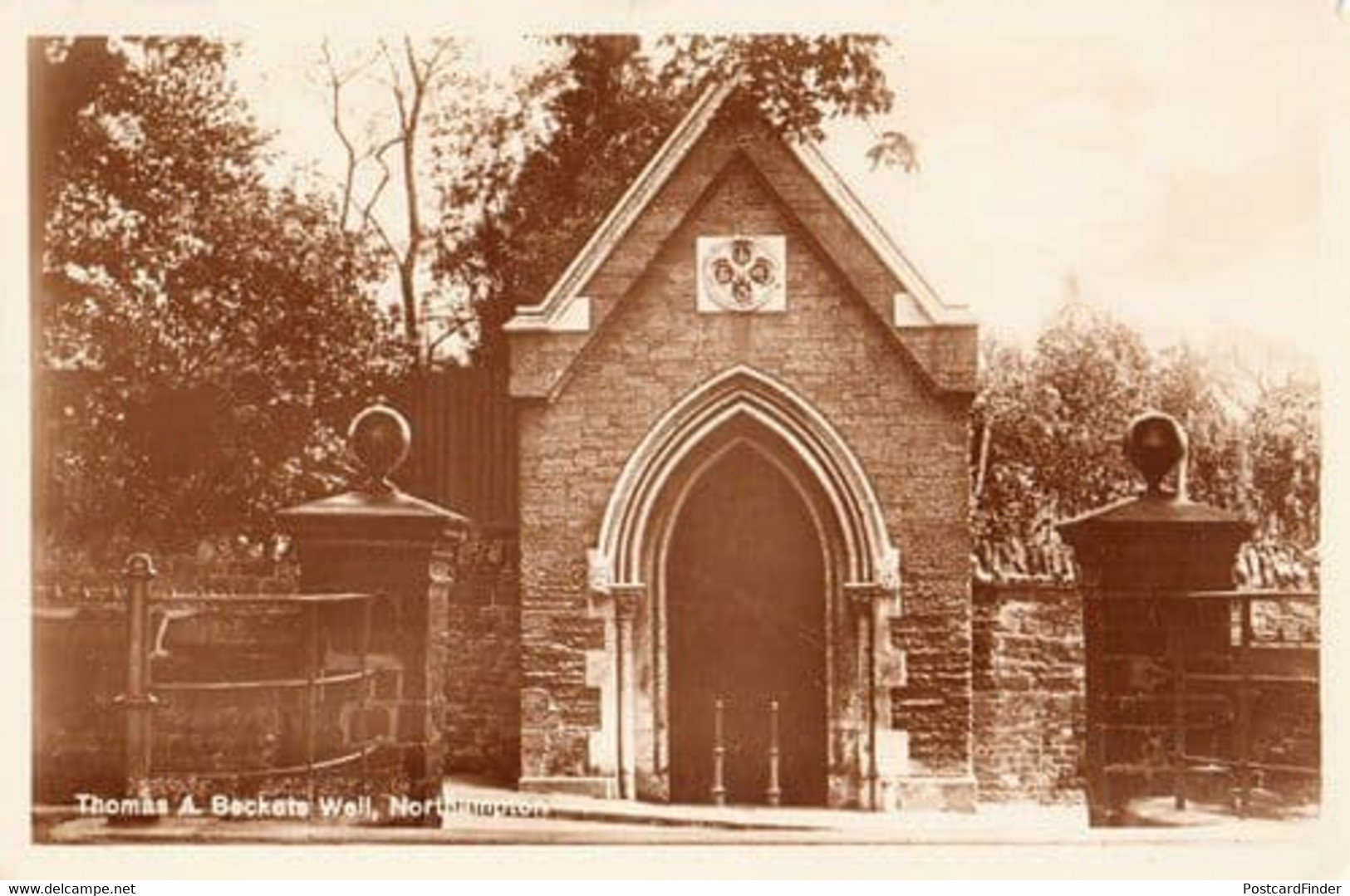 Thomas Beckets Deacon Water Well Northampton 1843 Old Real Photo Postcard - Northamptonshire