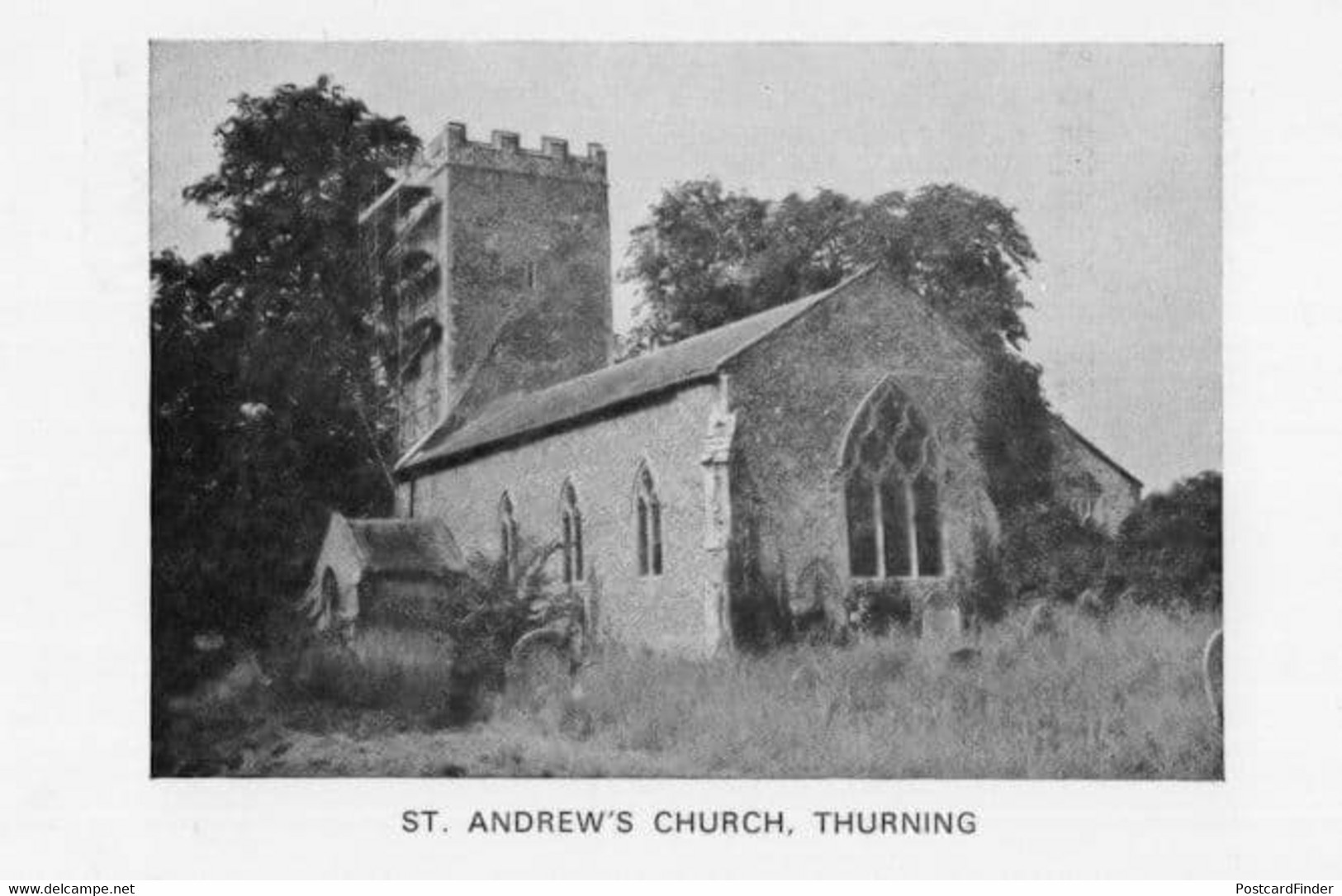 St Andrews Church Thurning Northampton Postcard - Northamptonshire
