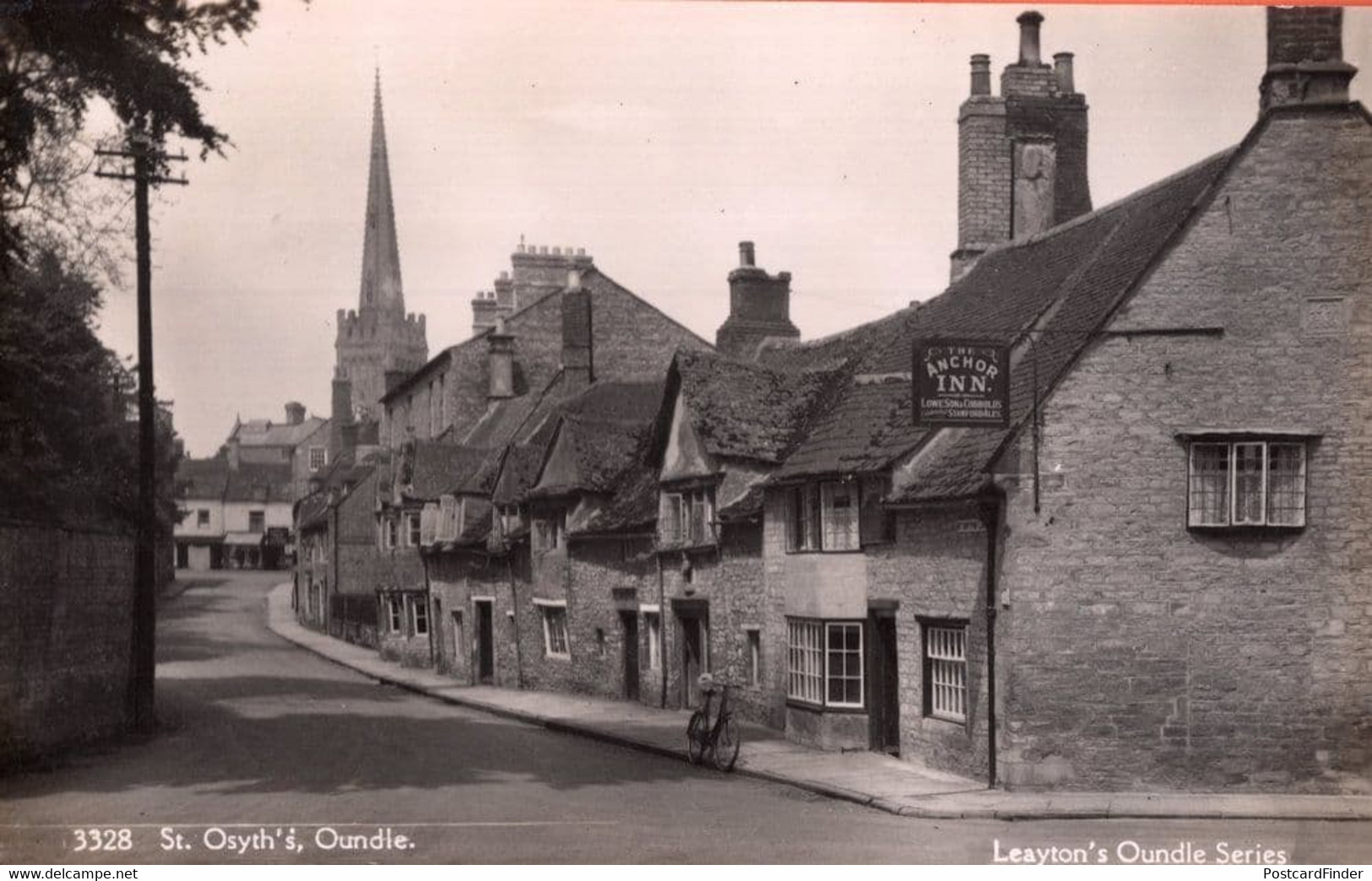 St Osyths Oundle Anchor Inn Pub Northamptonshire Real Photo Postcard - Northamptonshire