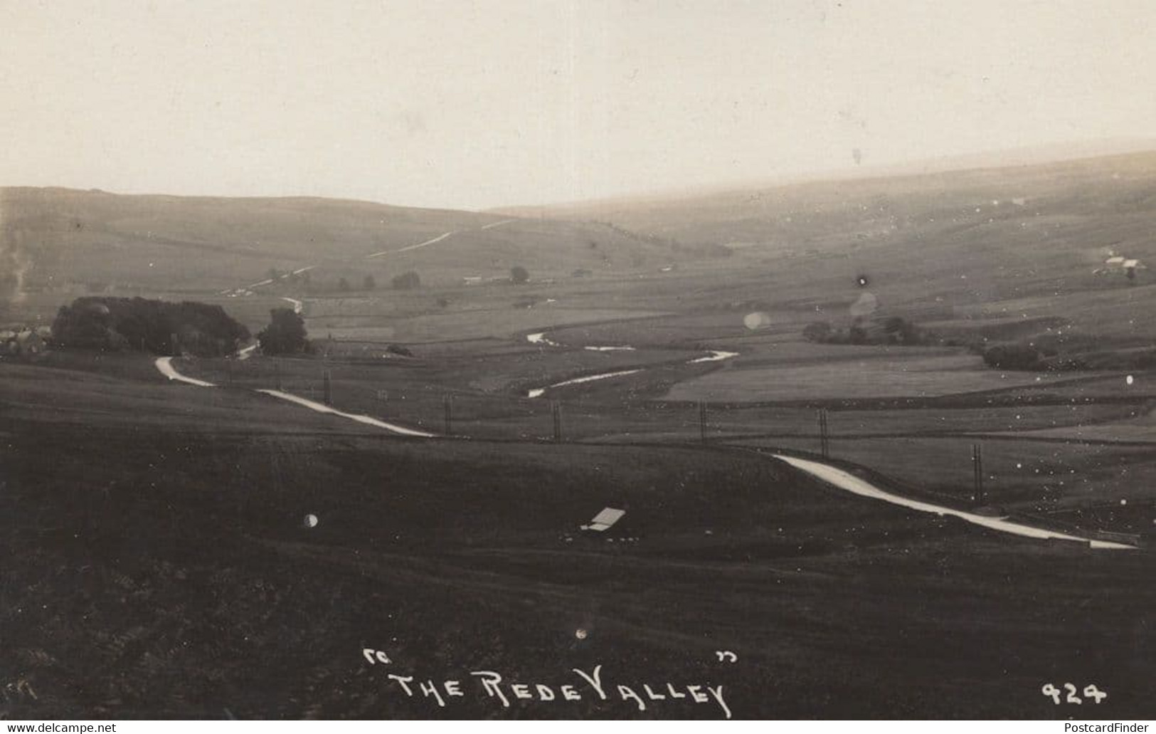 Rede Valley Otterburn Northampton Real Photo Postcard - Northamptonshire