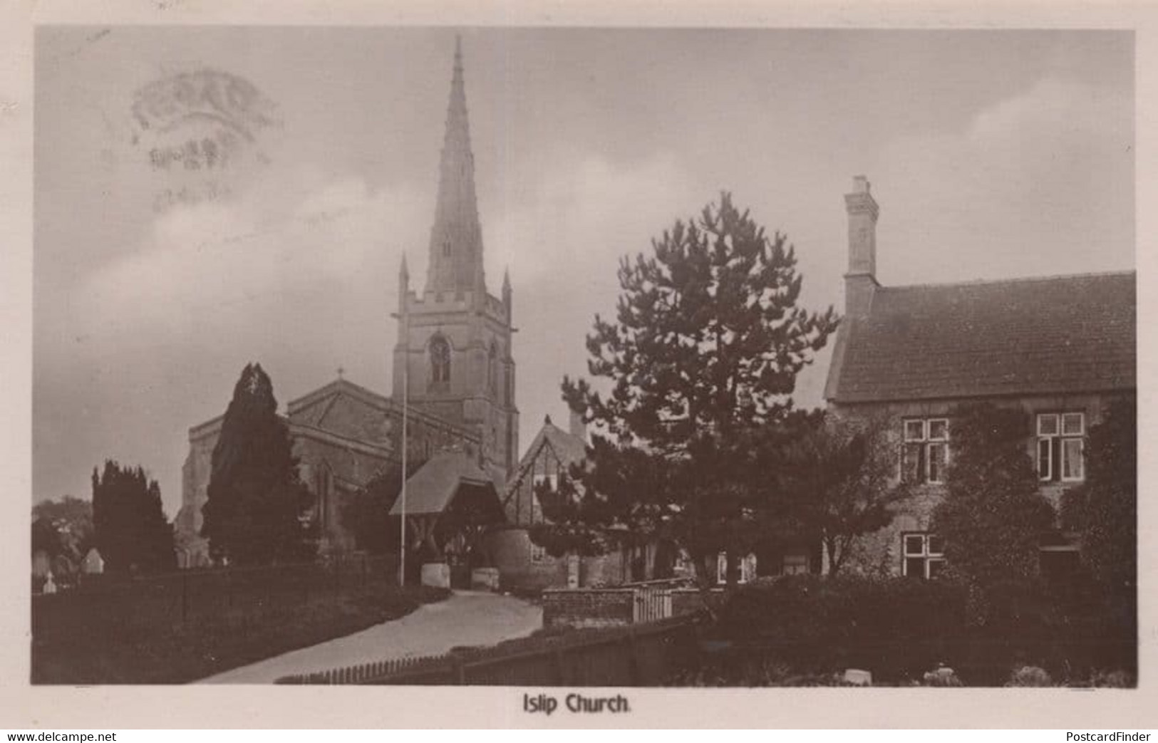 Islip Church Northamptonshire Real Photo Postcard - Northamptonshire