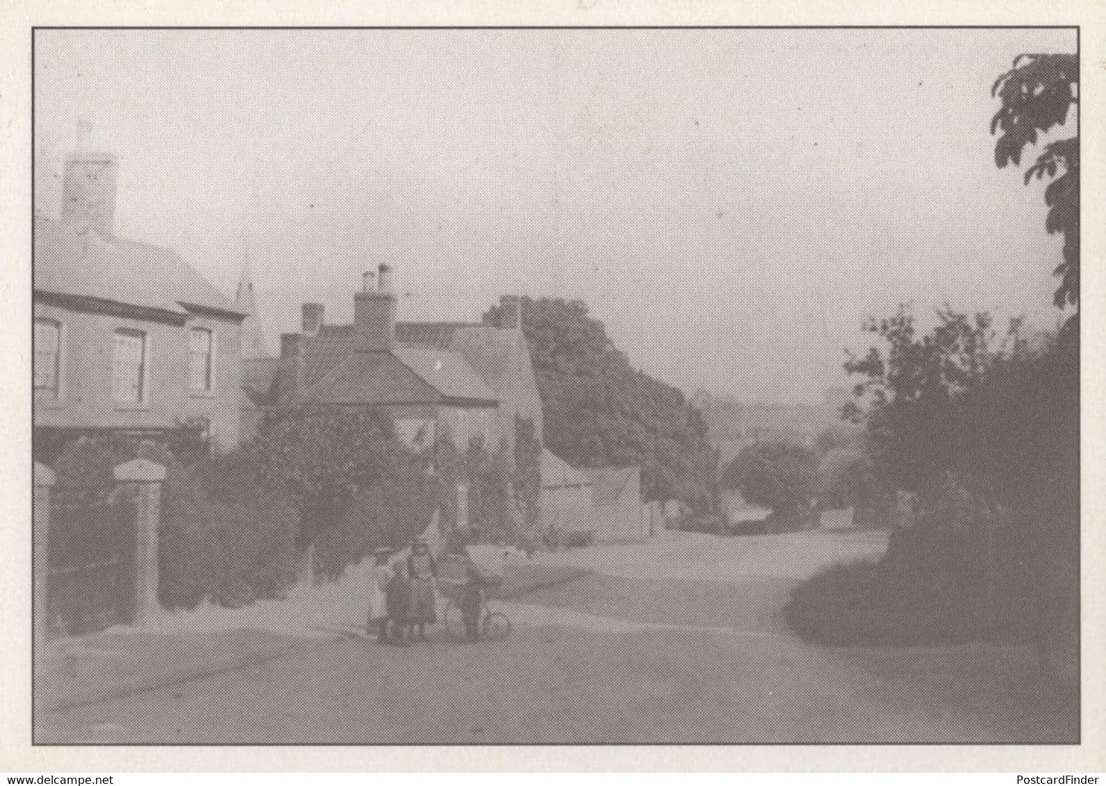 Clipston Northamptonshire High Street Bicycle Postcard - Northamptonshire