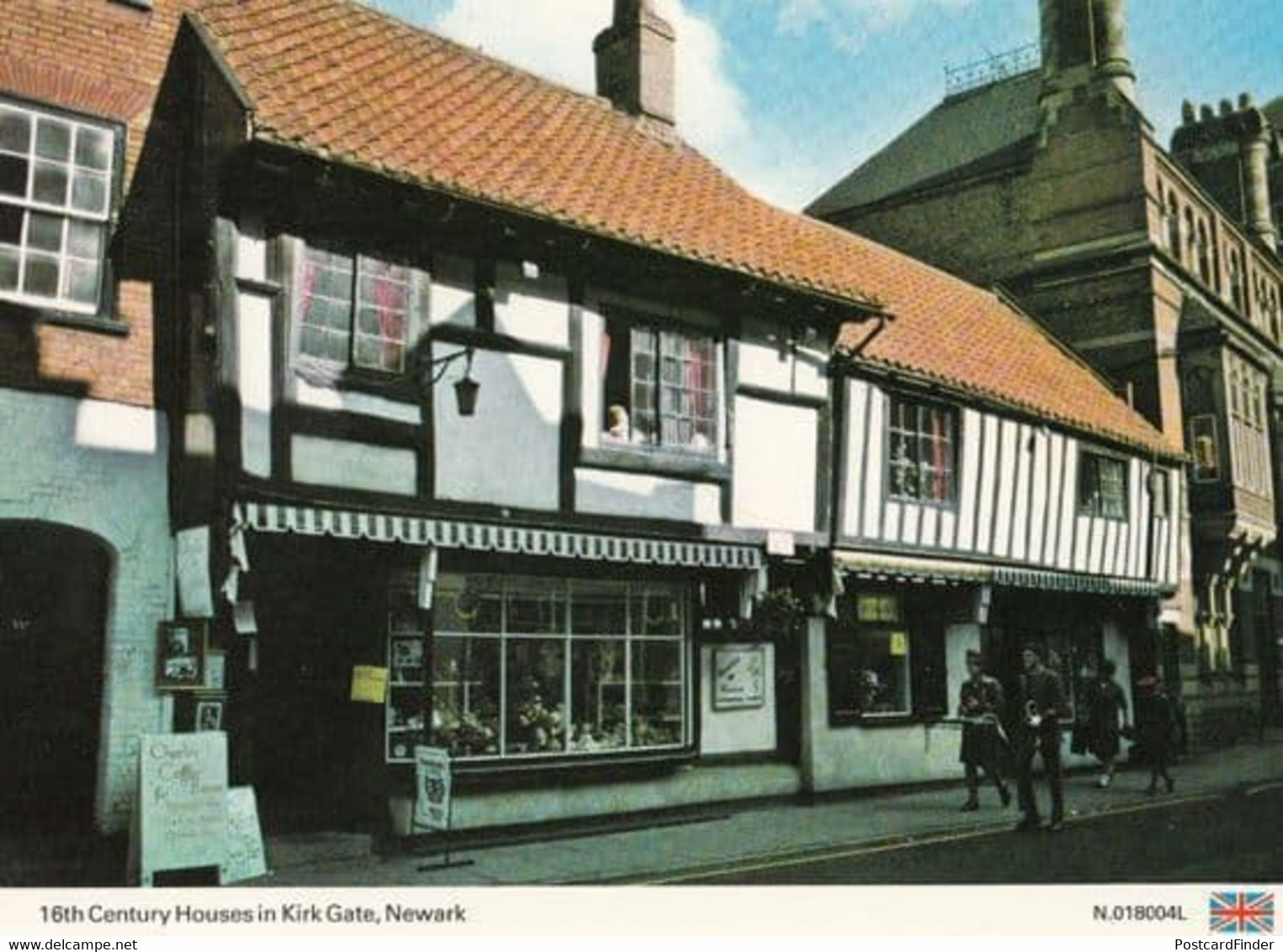 Coffee Shop & Invitation Sign At Kirk Gate Newark Nottingham Postcard - Andere & Zonder Classificatie