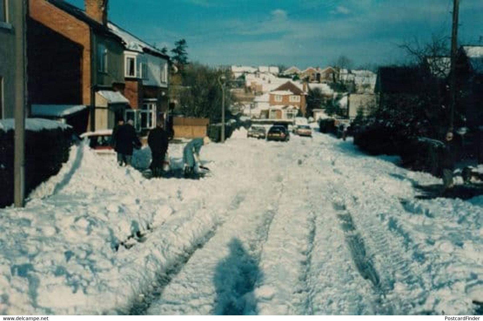 Keyworth Dale Road Snow Disaster Weather Christmas Photo Postcard - Autres & Non Classés