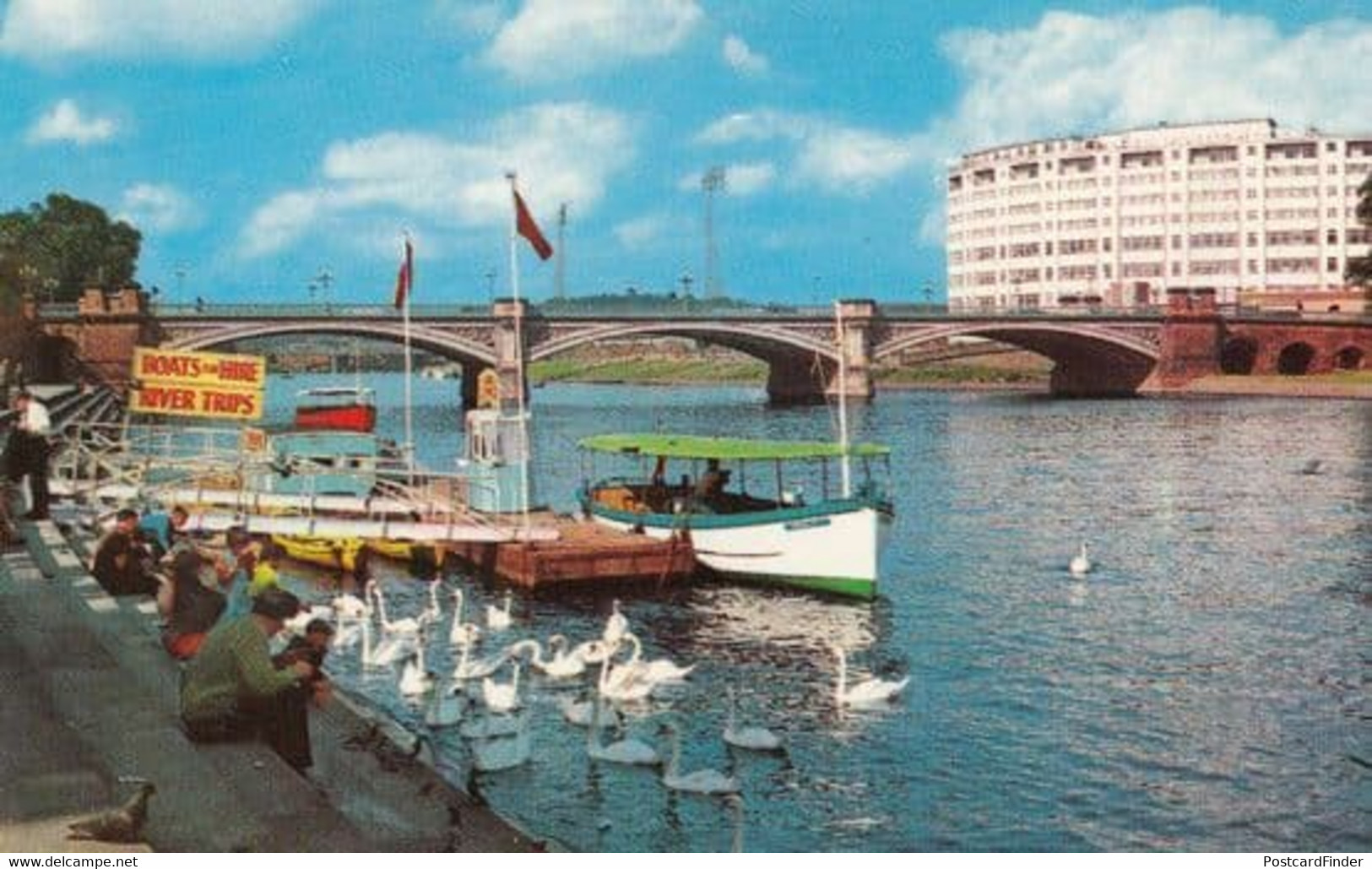 Nottingham Boat Trips 1970s Postcard - Andere & Zonder Classificatie