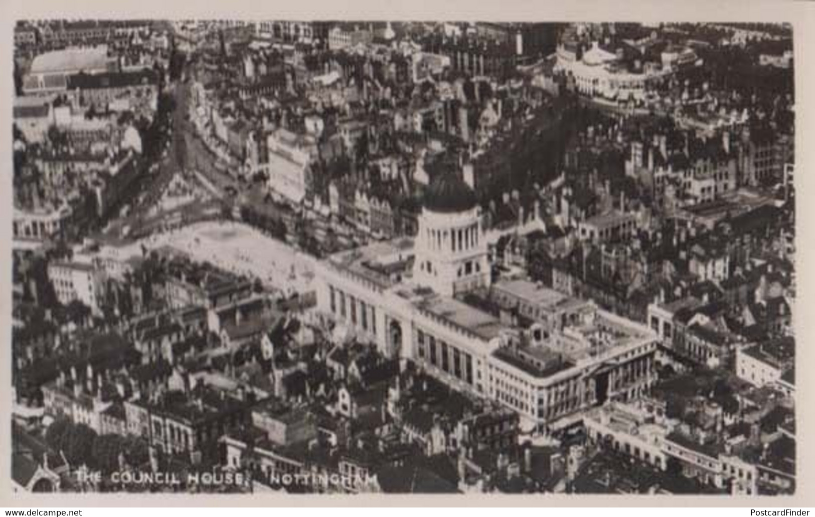 Nottingham The Council House Aerial Birds Eye Real Photo Postcard - Autres & Non Classés