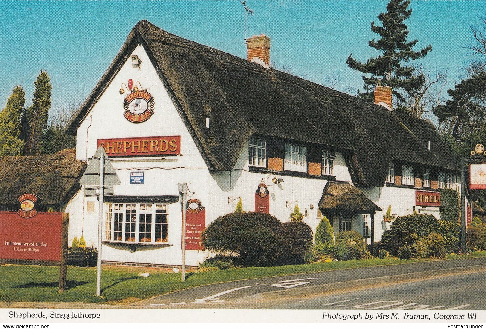 The Shepherds Pub Stragglethorpe Nottingham Postcard - Otros & Sin Clasificación