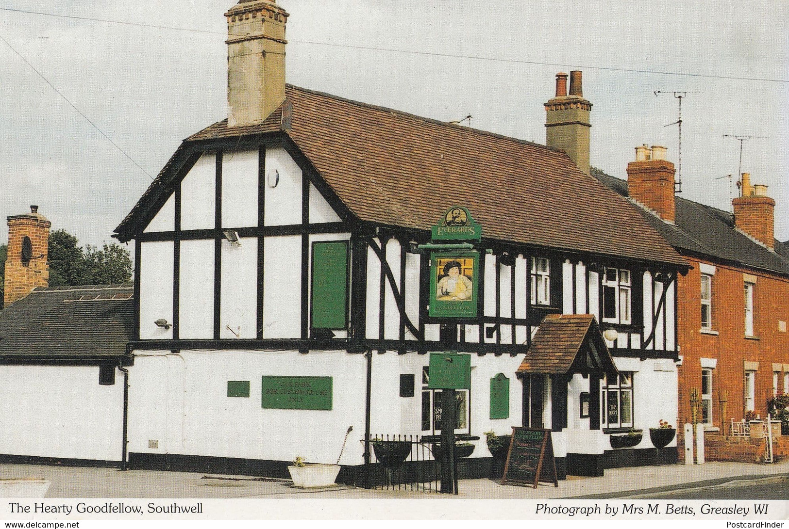 The Hearty Goodfellow Pub Southwell Nottingham Postcard - Other & Unclassified