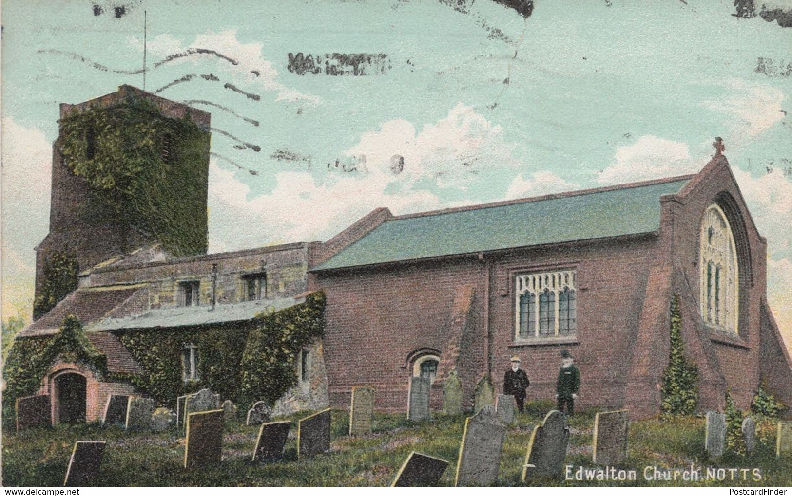 Edwalton Church Nottingham Old WW1 War Postcard - Autres & Non Classés