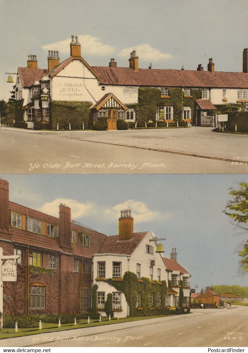 Ye Old Bell Hotel Barnby Moor Nottingham 2x 1960s Postcard S - Otros & Sin Clasificación