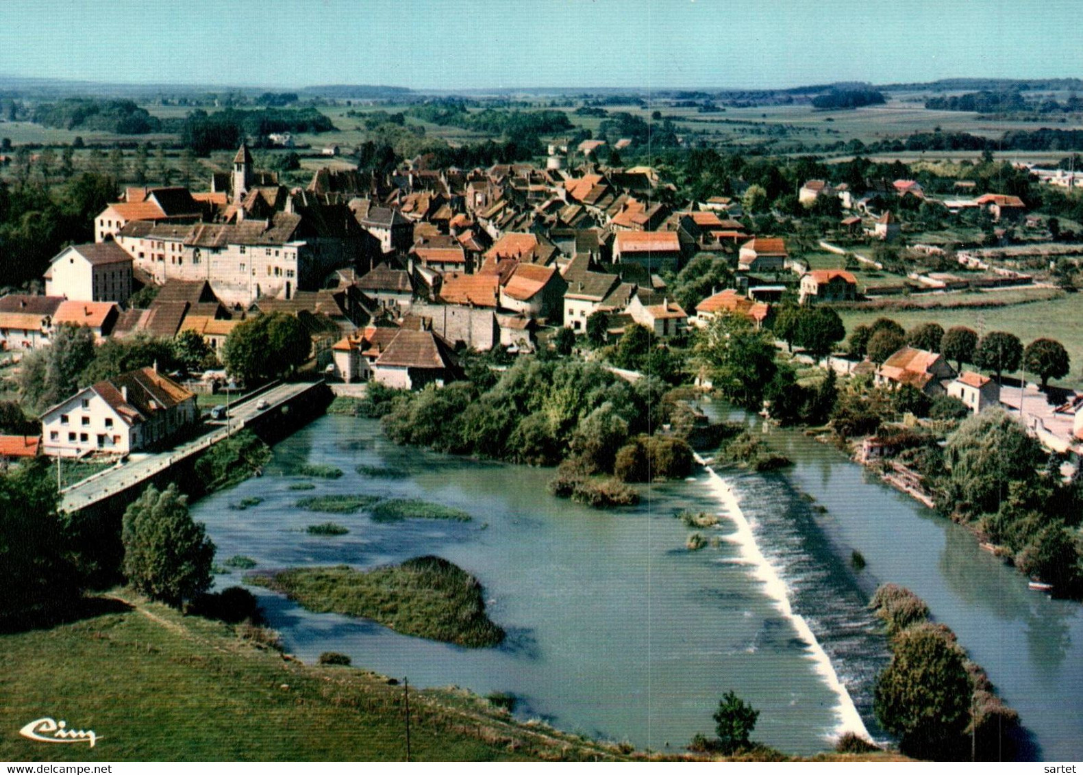 Marnay - Vue Aérienne - Le Barrage Sur L'Ognon - Marnay