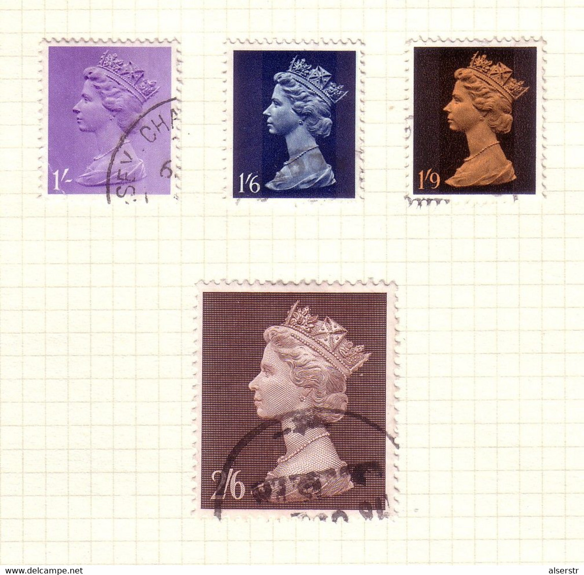 Machin Definitives Predecimal Used - Usados