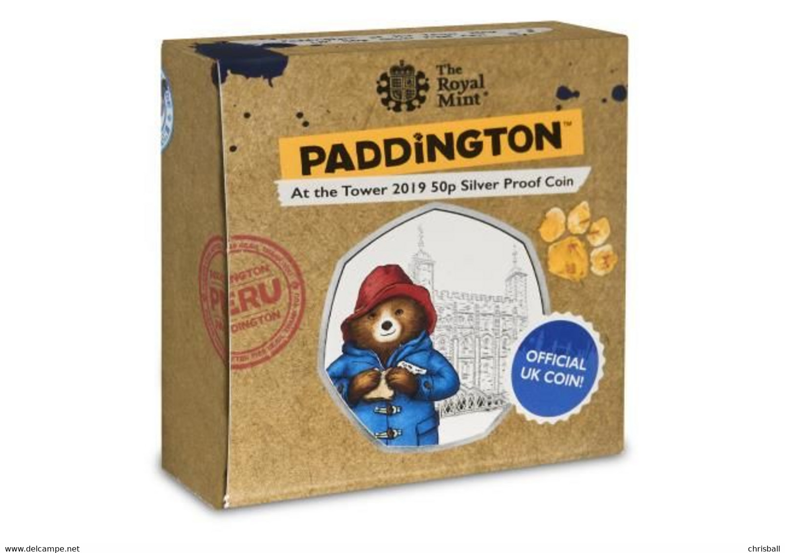 Great Britain UK 50p Paddington At Tower - Silver Proof - Mint Sets & Proof Sets