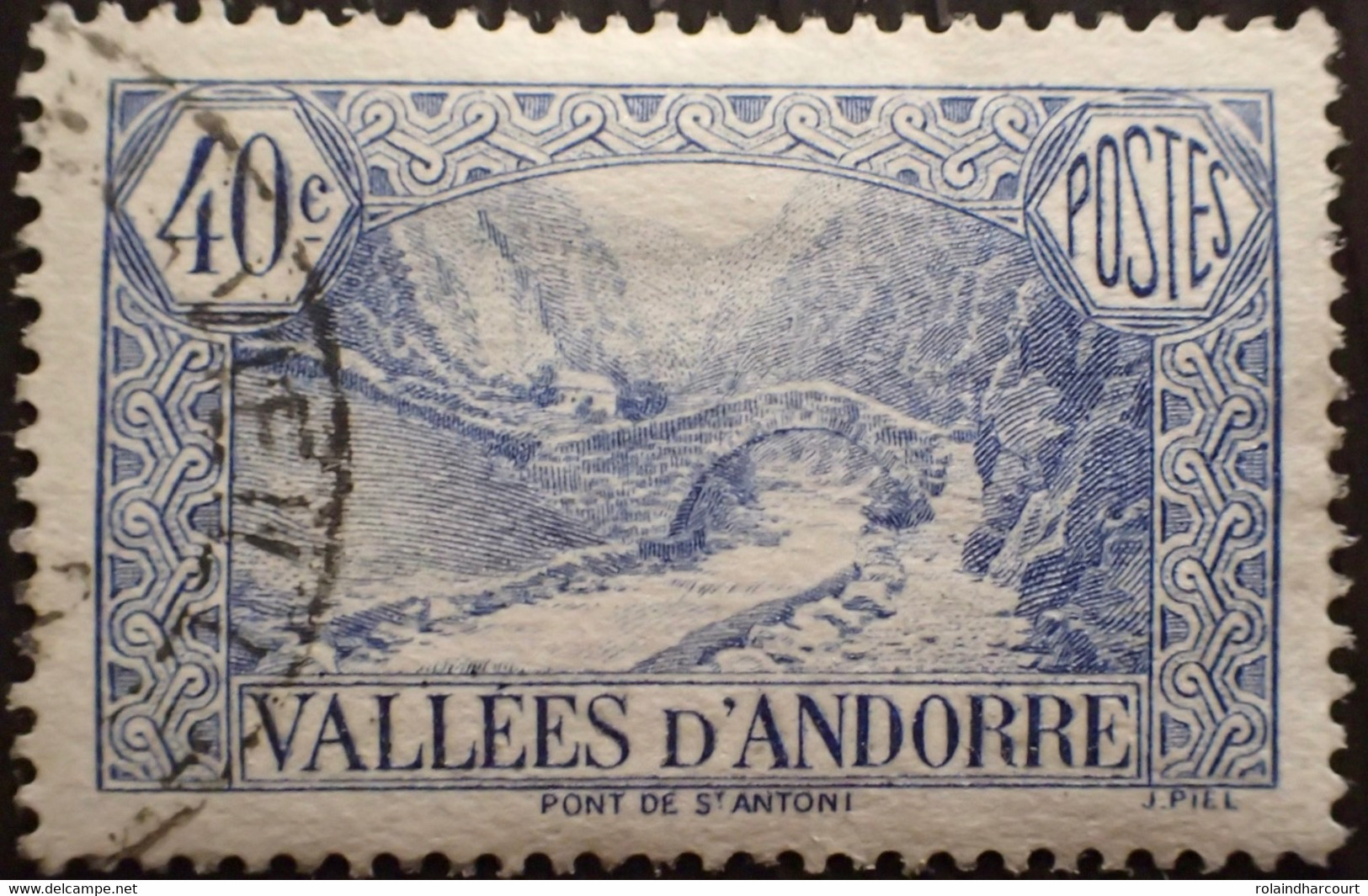 X521 - 1932/1933 - ANDORRE FRANÇAIS - N°33 ☉ - Cote (2017) : 12,00 € - Used Stamps