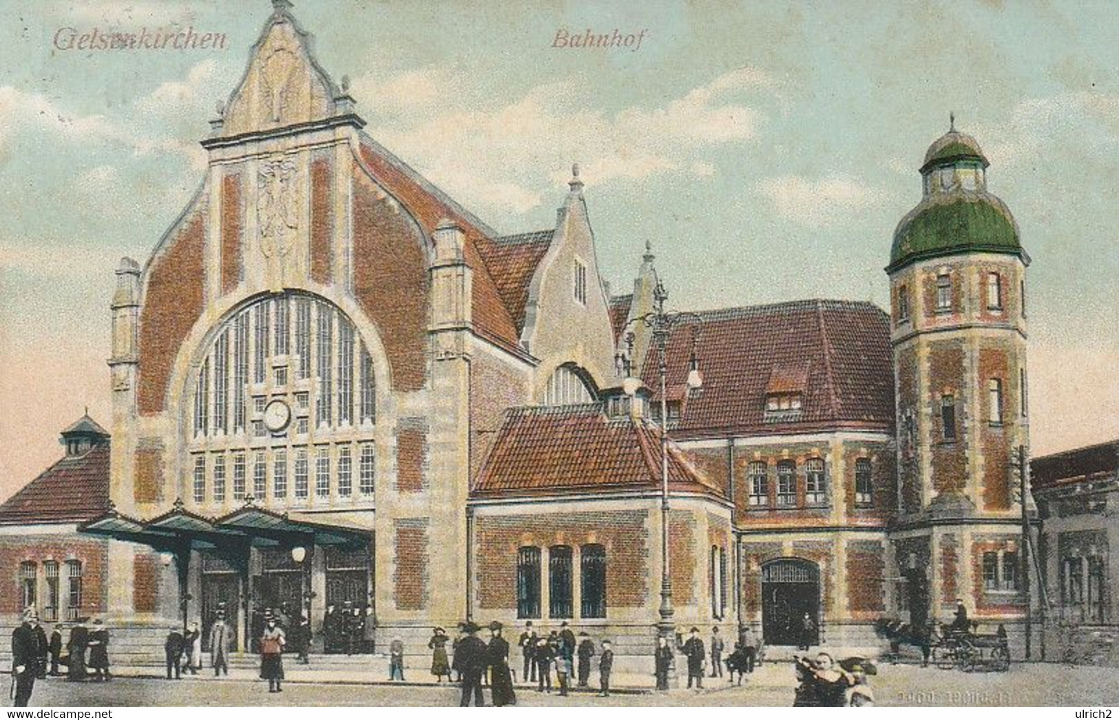 AK Gelsenkirchen - Bahnhof - Bahnpost 1911  (60927) - Gelsenkirchen