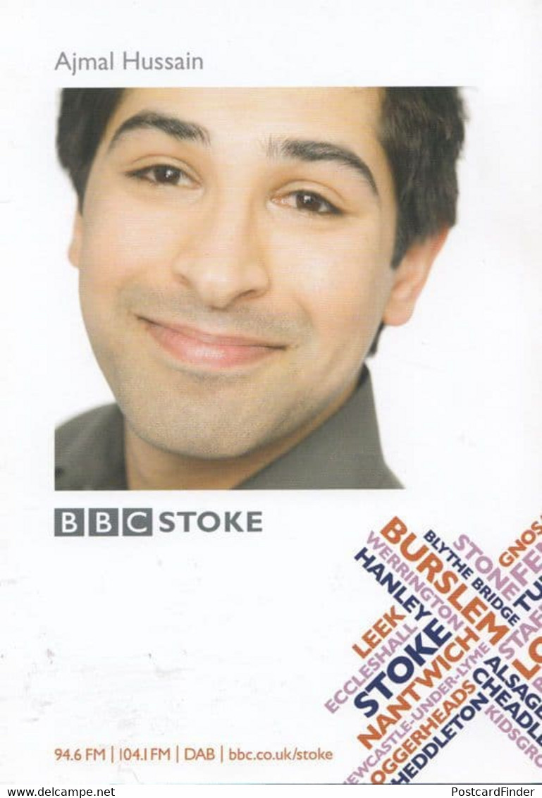 Ajmal Hussain BBC Radio Stoke Cast Card Photo - Autographes