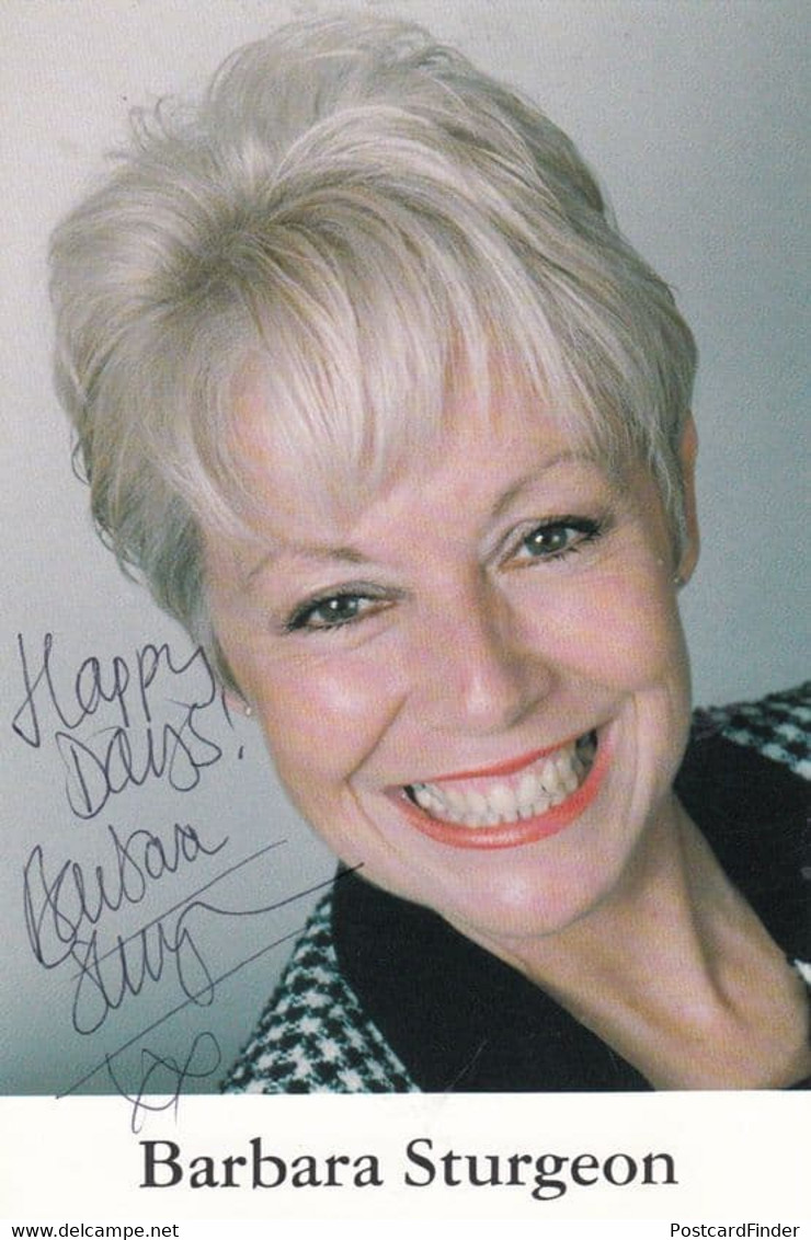 Barbara Sturgeon BBC Radio Show Presenter Hand Signed Photo - Autogramme