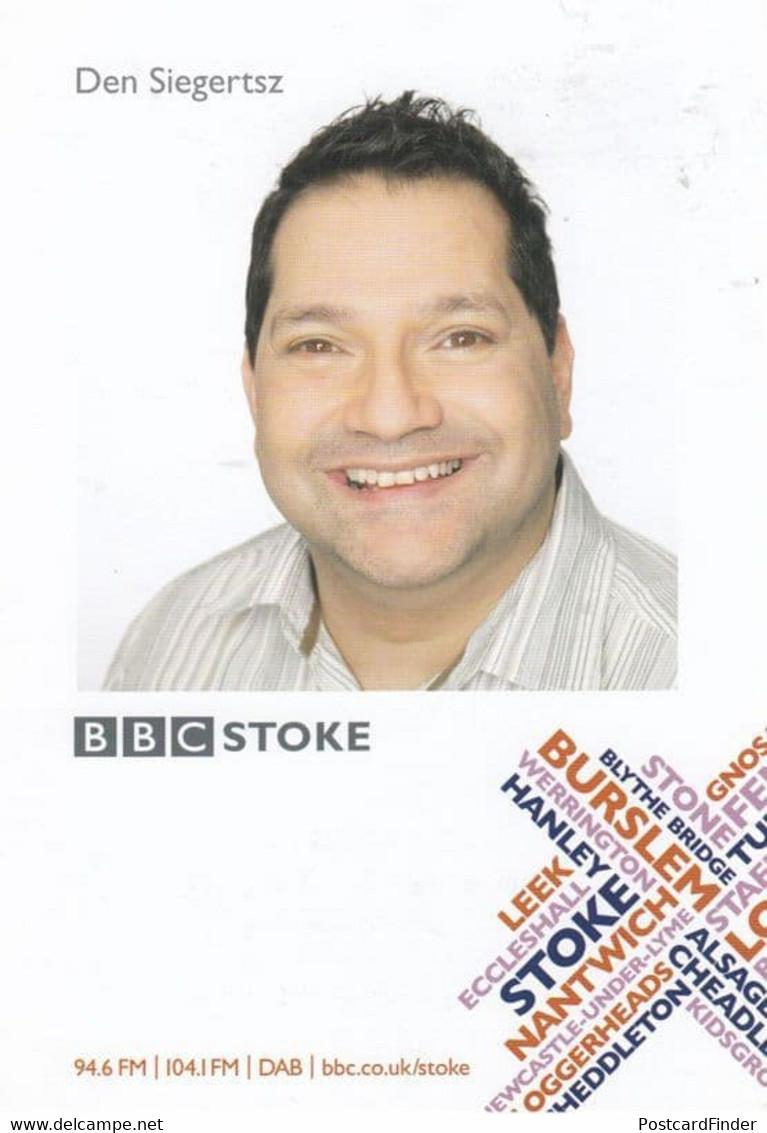 Den Siegertsz BBC Radio Stoke Cast Card Photo - Autogramme