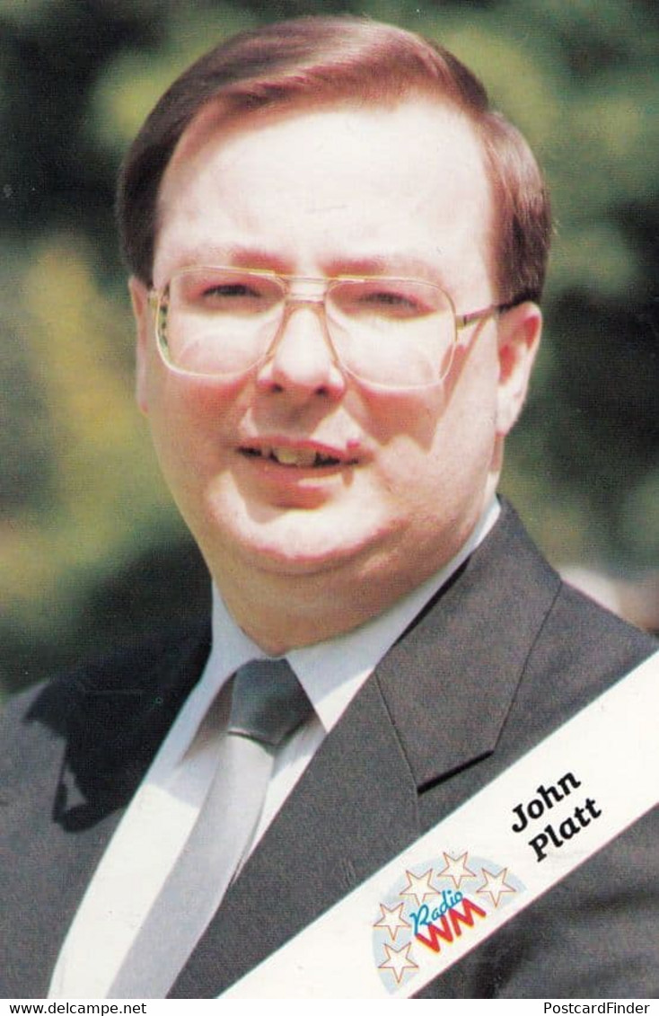 John Platt BBC WM Birmingham West Midlands Radio Rare Cast Card Photo - Autogramme