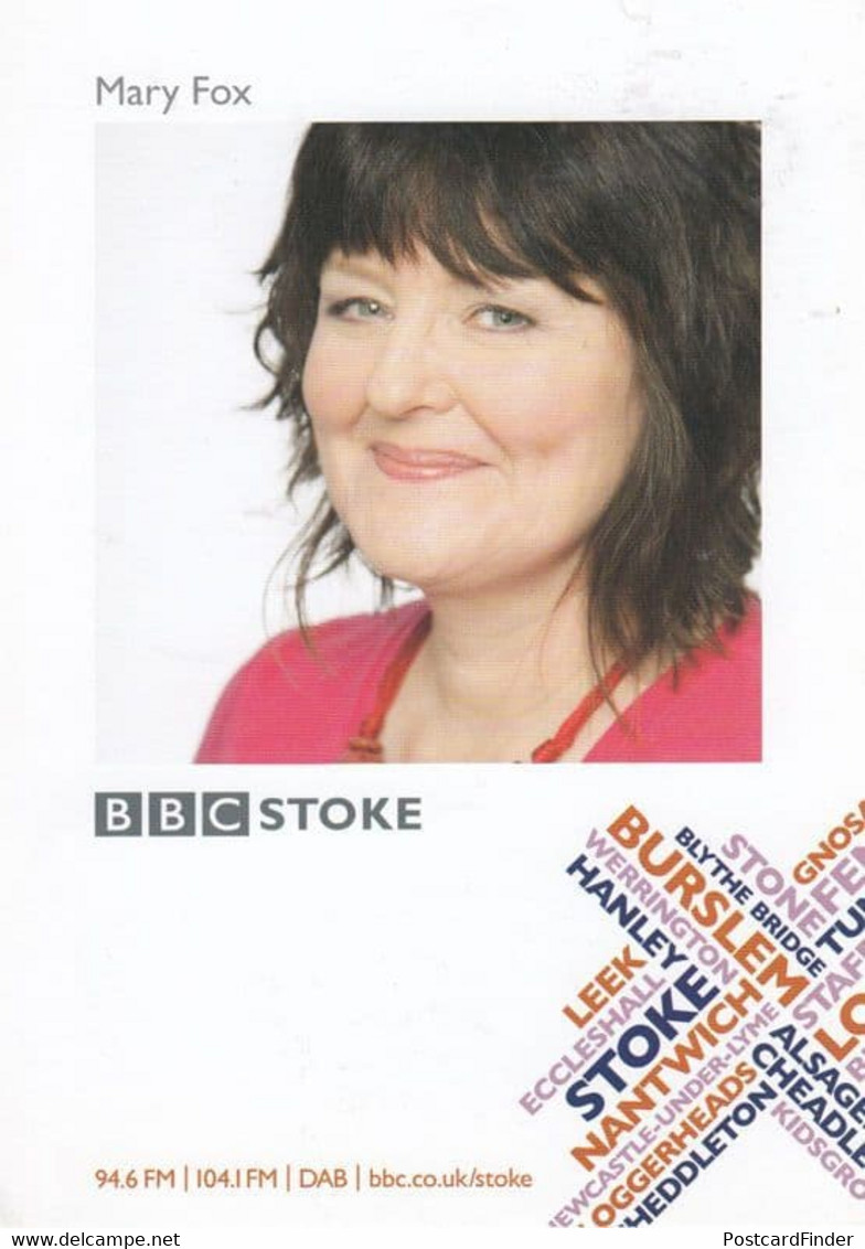 Mary Fox BBC Radio Stoke Cast Card Photo - Autogramme