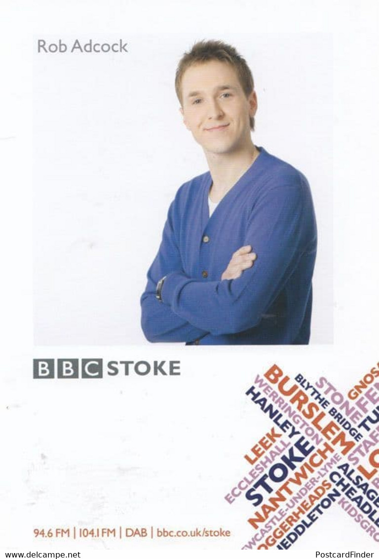 Rob Adcock BBC Radio Stoke Cast Card Photo - Autographs