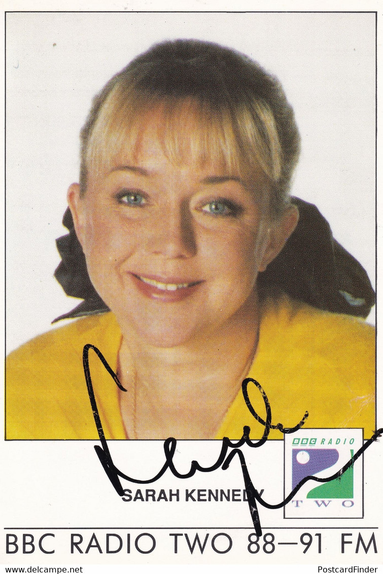 Sarah Kennedy Radio 2 Show Hand Signed Cast Card Photo - Autographes