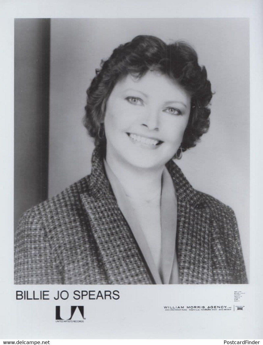 Billie Jo Spears Management Agency Vintage United Artists Media Early Photo - Autographs