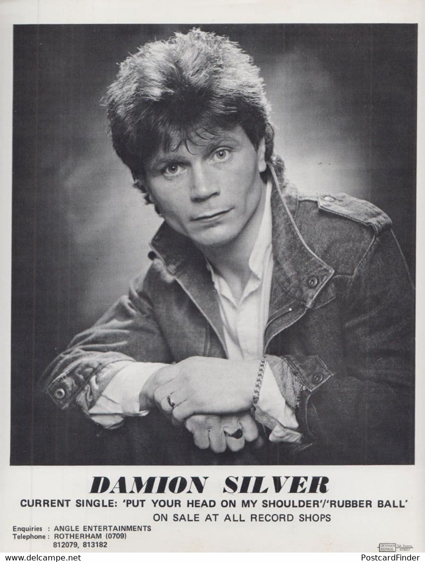 Damion Silver Put Your Head On My Shoulder Rare 7" Launch Publicity Media Photo - Autographs