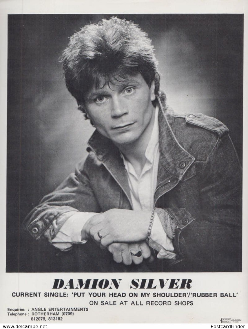 Damion Silver Put Your Head On My Shoulder Rare 7" Launch Publicity Media Photo - Autógrafos