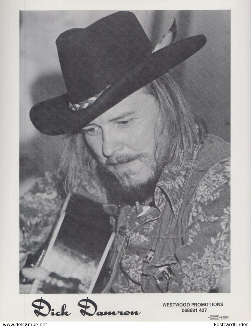 Dick Damron Canadian Guitarist Early Career Rare Publicity Media Photo - Autografi