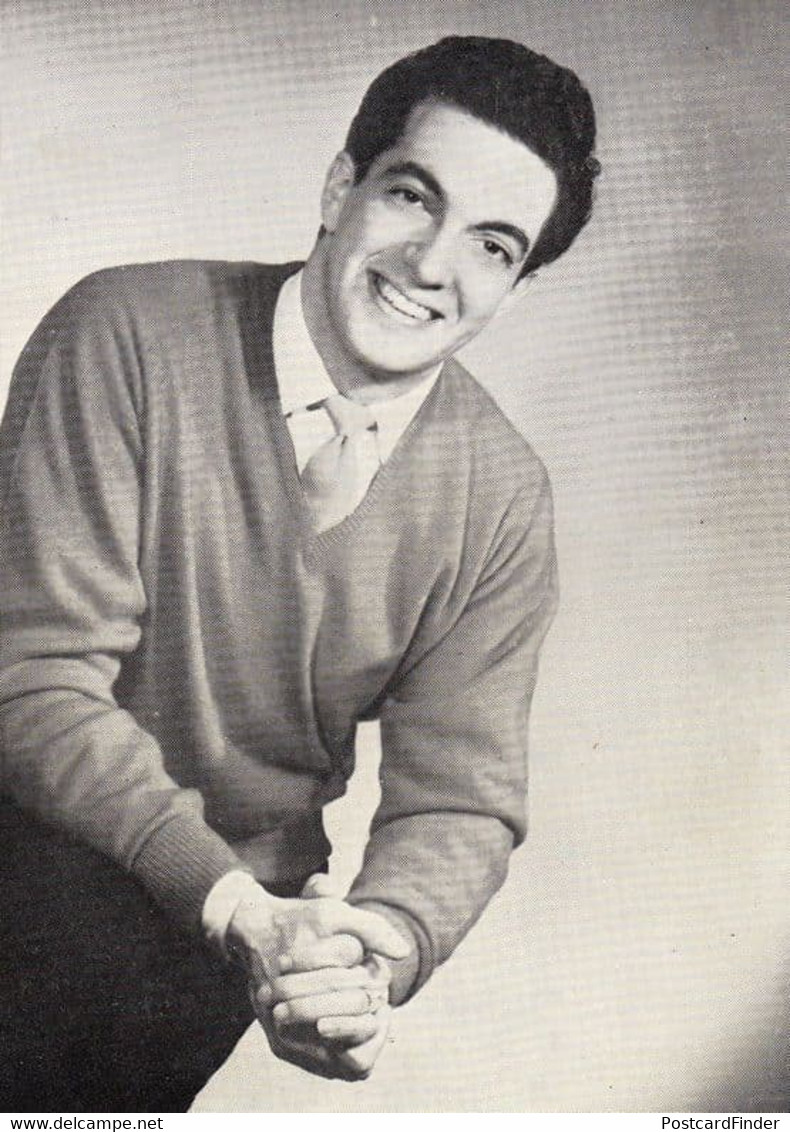 Frankie Vaughan 1950s Fan Club Official Antique Early Career Member Photo Card - Handtekening