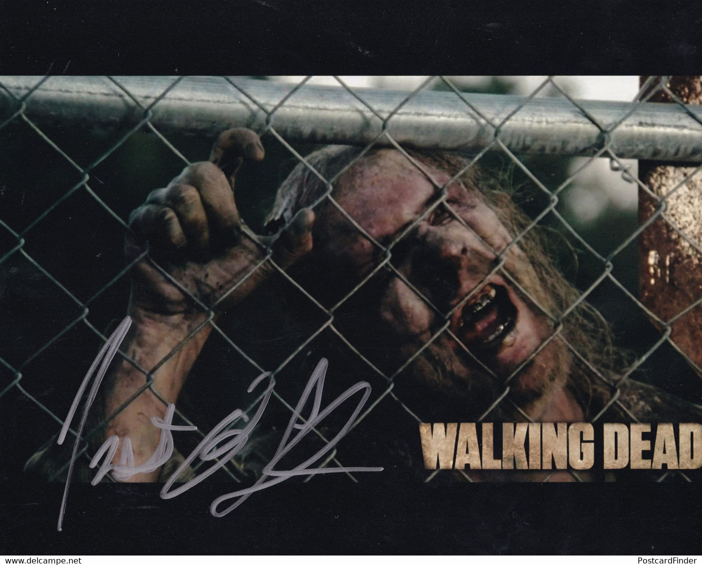 Triston Johnson The Walking Dead RARE WALKER Hand Signed Photo - Autographes