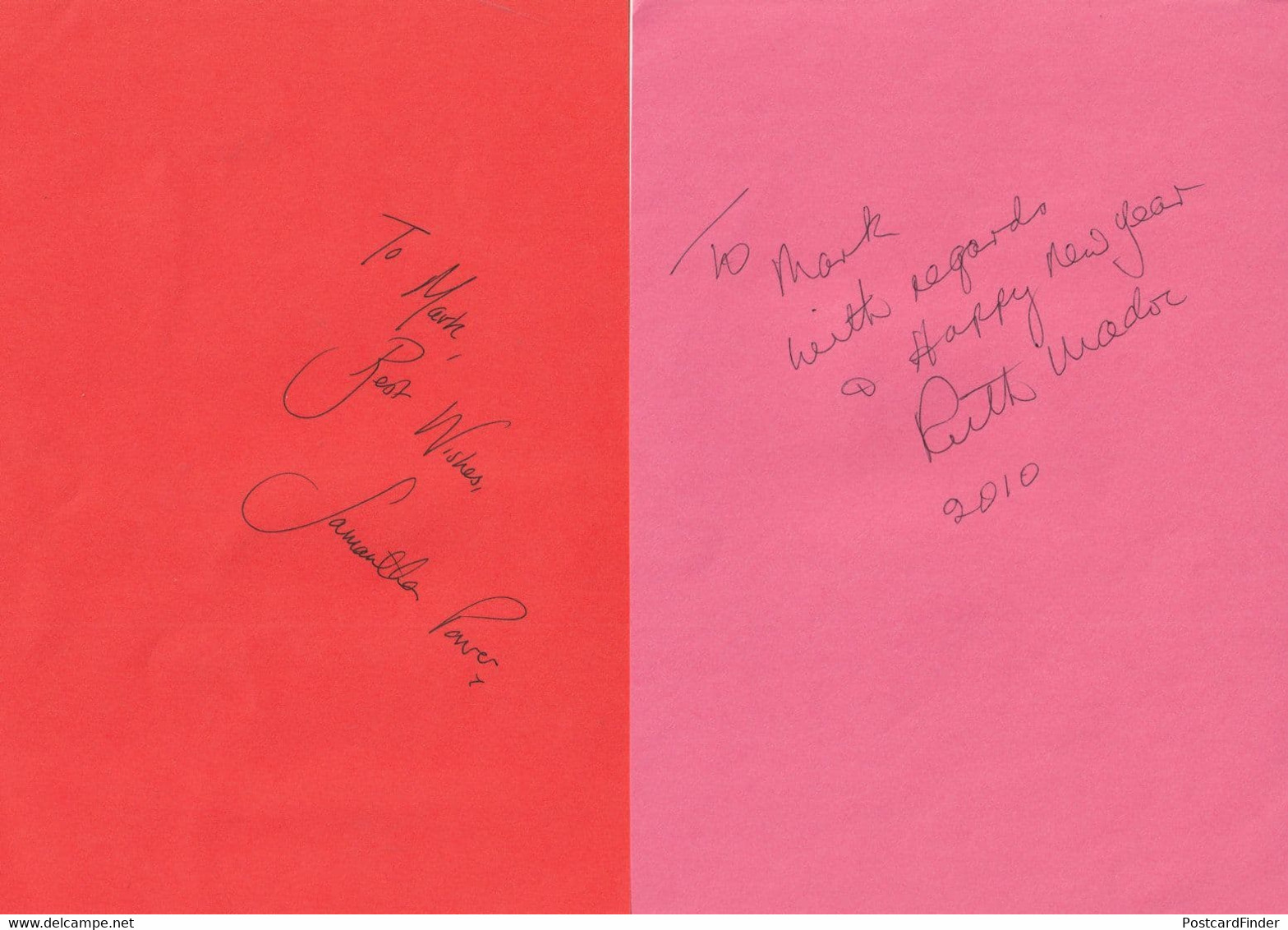 Samantha Power Ruth Madoc Little Britain 2x Autograph S - Autographes