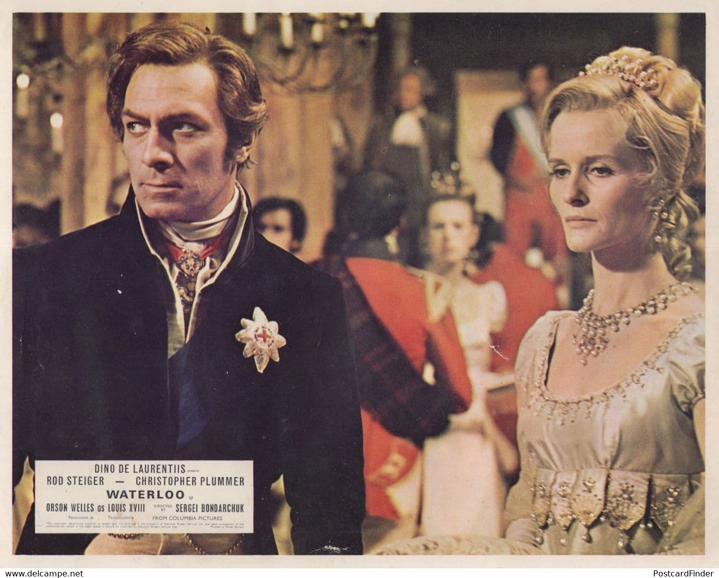 Rod Steiger Christopher Plummer Waterloo Film 1970 Lobby Card - Autographes