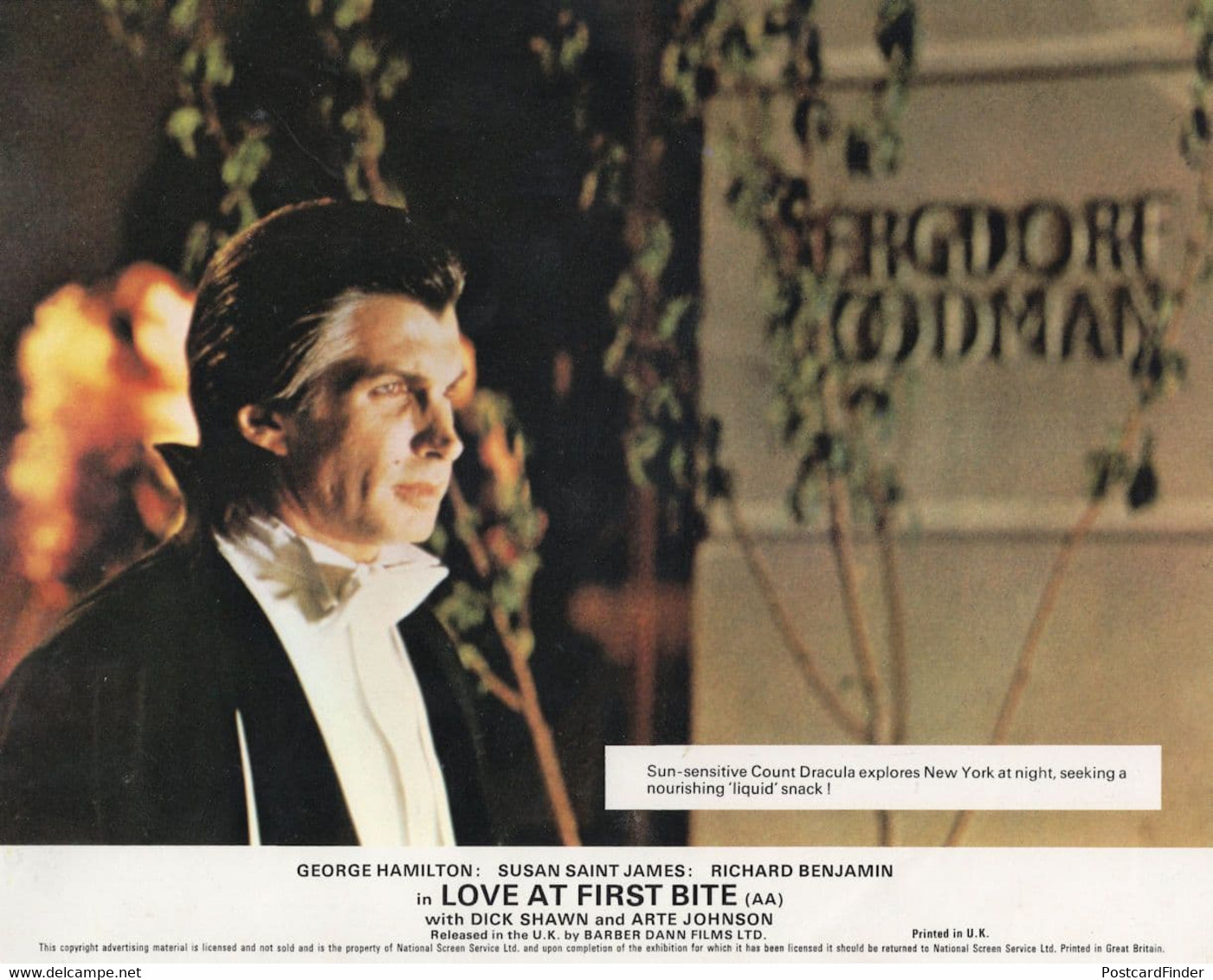 Count Dracula Love At First Bite Vampire 4x Horror Film Lobby Card S - Autógrafos